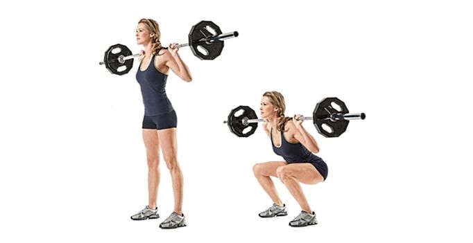 Squats with bars